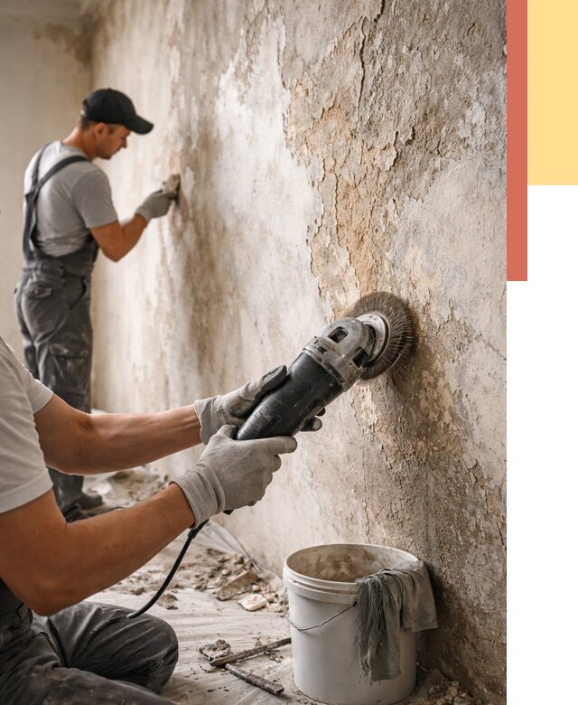 Снятие и удаление краски со стен в Ялте от 2145 руб. — ОТДЕЛОЧНИК-Ялт