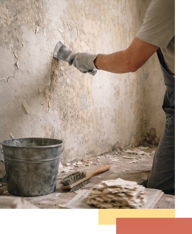 Удаление старой краски со стен в Ялте качественно и быстро