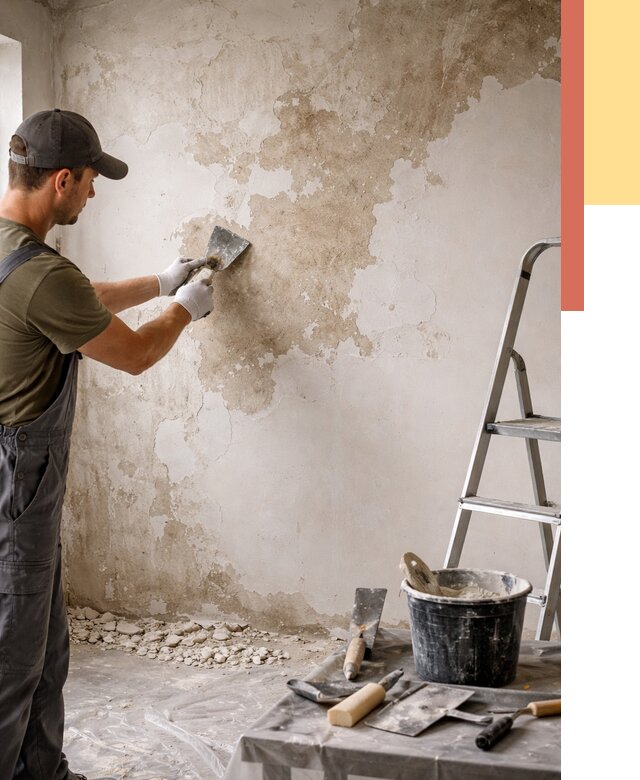 Снятие старой шпаклевки в Ялте от 1890 руб. — быстро и недорого | ОТДЕЛОЧНИК-Ялт