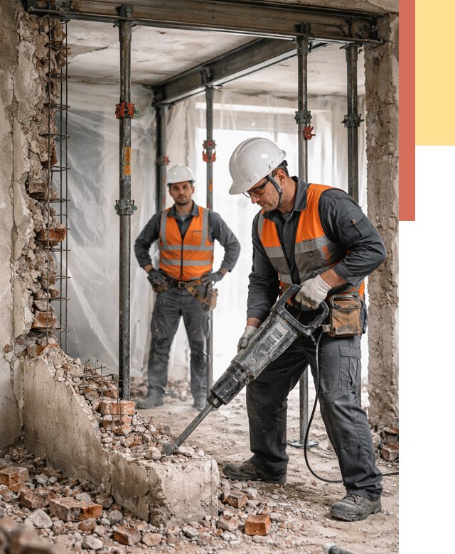 Снос несущих стен в Ялте от 10471 руб. — демонтаж несущей стены под ключ | ОТДЕЛОЧНИК-Ялт