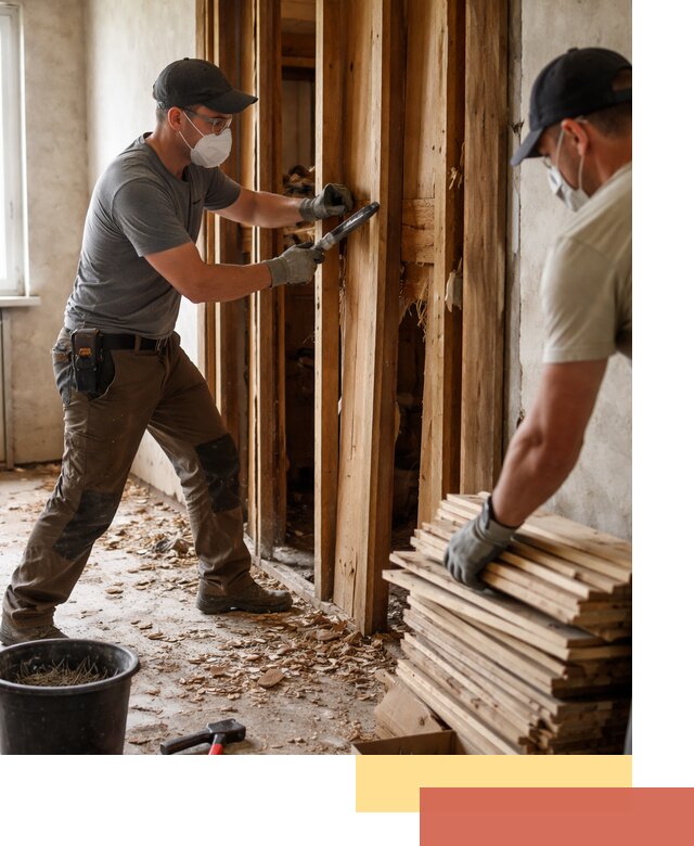 Демонтаж деревянных перегородок в Ялте быстро и аккуратно