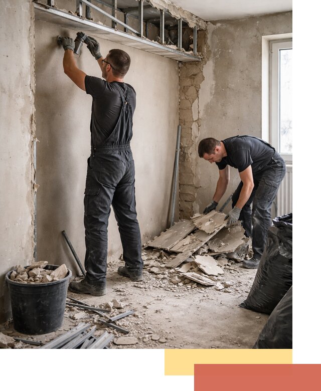 Демонтаж короба из гипсокартона в Ялте быстро и аккуратно