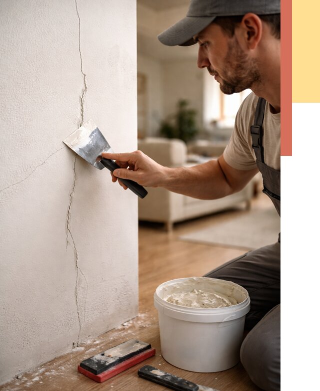 Заделка трещин и сколов в Ялте от 2503 руб. — быстро и недорого | ОТДЕЛОЧНИК-Ялт