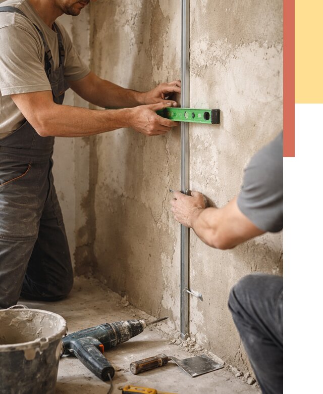 Установка штукатурных маяков в Ялте от 7151 руб. — быстро и недорого | ОТДЕЛОЧНИК-Ялт