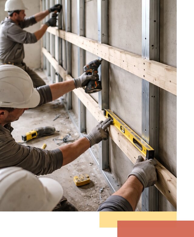 Устройство обрешетки под панели в Ялте