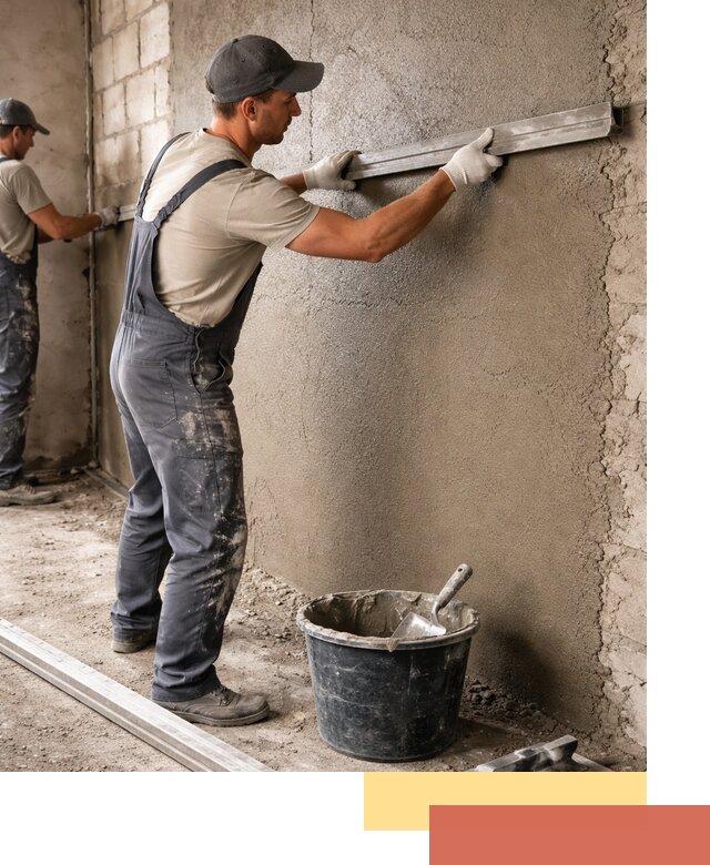 Штукатурка стен цементно-песчаная в Ялте профессионально