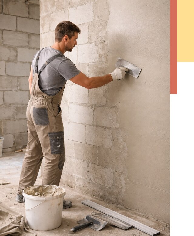 Штукатурка стен из газобетона в Ялте от 2145 руб./м2 — быстро и недорого | ОТДЕЛОЧНИК-Ялт