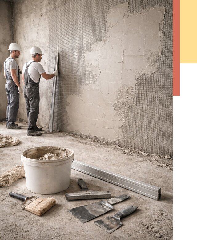 Штукатурка стен по сетке в Ялте от 5619 руб./м2 — быстро и недорого | ОТДЕЛОЧНИК-Ялт