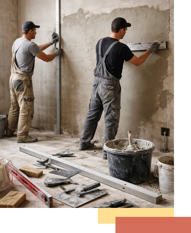 Профессиональная штукатурка стен под плитку в Ялте