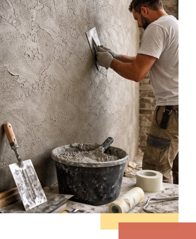 Декоративная штукатурка лофт в Ялте — отделка стен и потолков