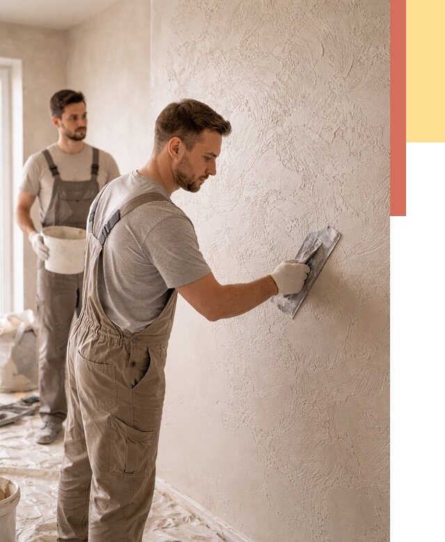 Фактурная штукатурка стен в Ялте от 4291 руб./м² — заказать под ключ | ОТДЕЛОЧНИК-Ялт