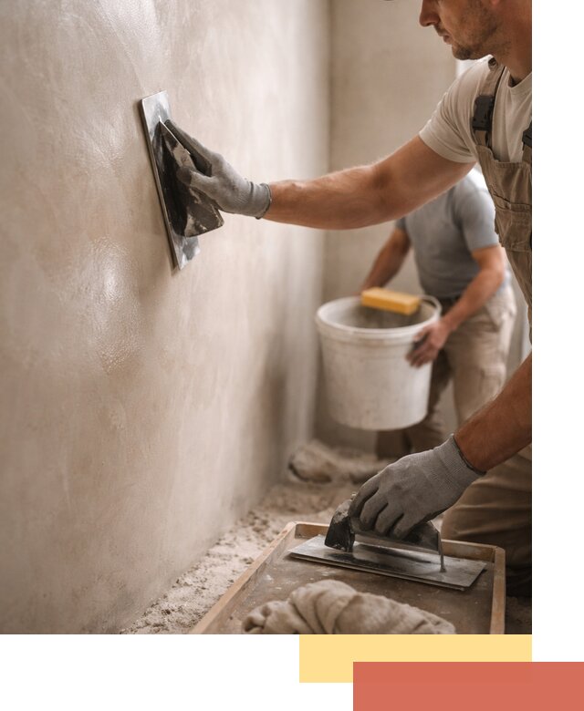 Нанесение марокканской штукатурки таделакт в Ялте