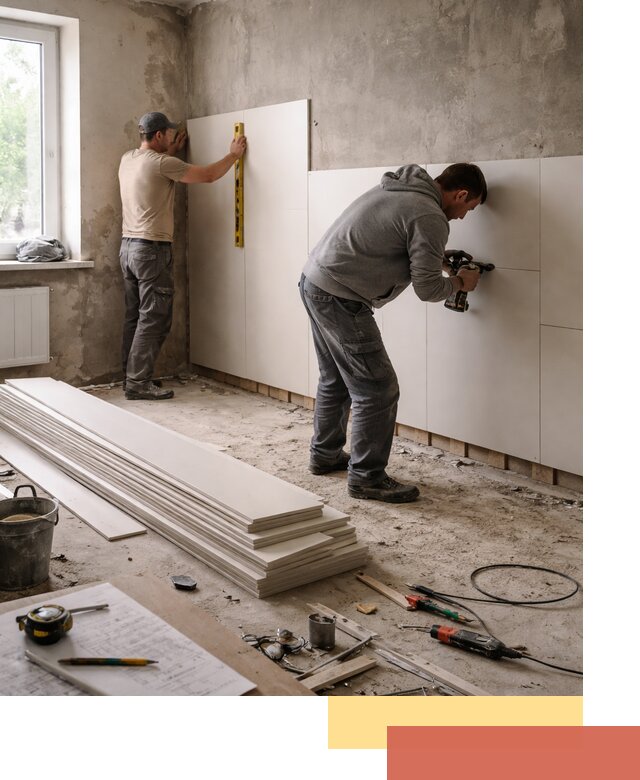 Монтаж ПВХ панелей на стены в Ялте качественно и быстро