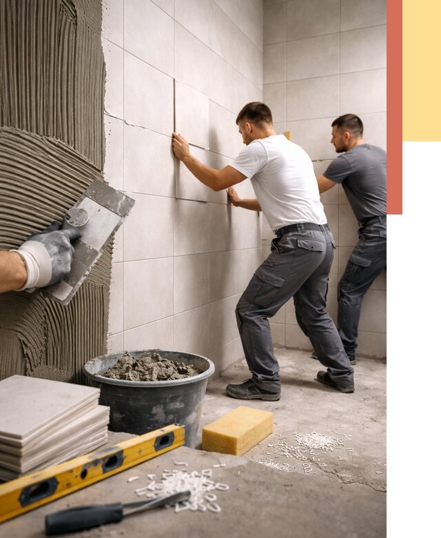 Укладка плитки на стены в Ялте от 868 руб. — качественно и недорого | ОТДЕЛОЧНИК-Ялт