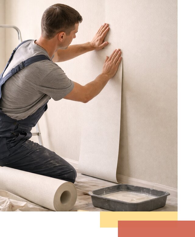 Поклейка флизелиновых обоев в Ялте качественно и быстро