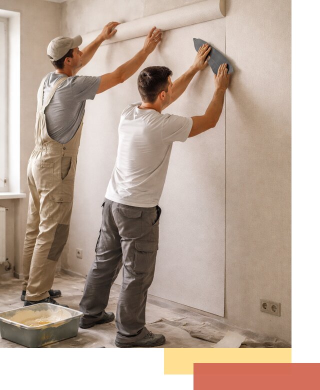 Поклейка виниловых обоев в Ялте профессионально и качественно