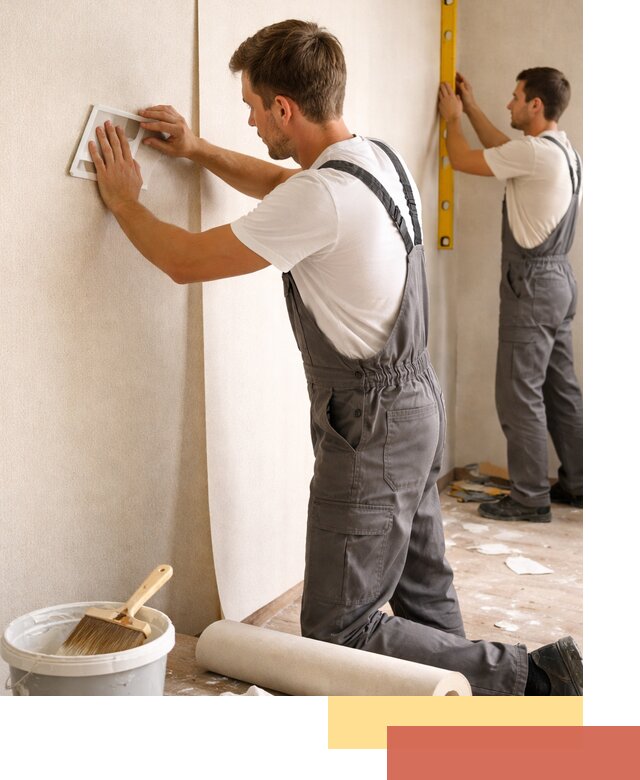 Поклейка бумажных обоев в Ялте качественно и недорого