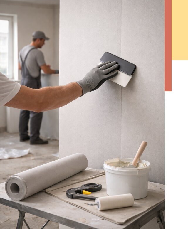 Поклейка обоев под покраску в Ялте от 3576 руб. за м2 | ОТДЕЛОЧНИК-Ялт