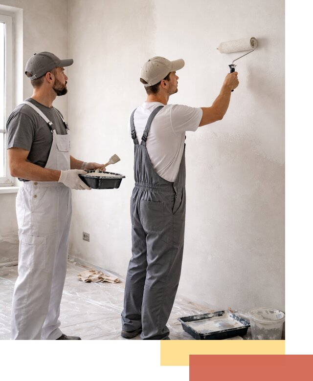 Покраска стен водоэмульсионной краской в Ялте