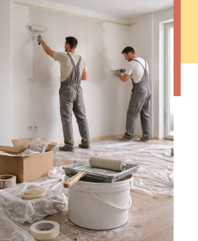 Покраска стен в квартире в Ялте от 2554 руб/м2 — быстро и недорого | ОТДЕЛОЧНИК-Ялт