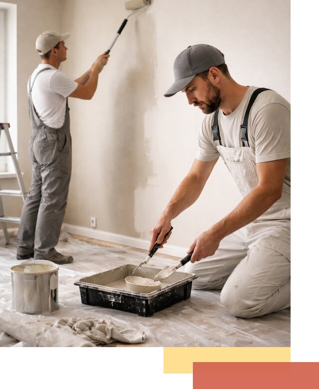 Покраска стен в квартире в Ялте — профессионально и аккуратно