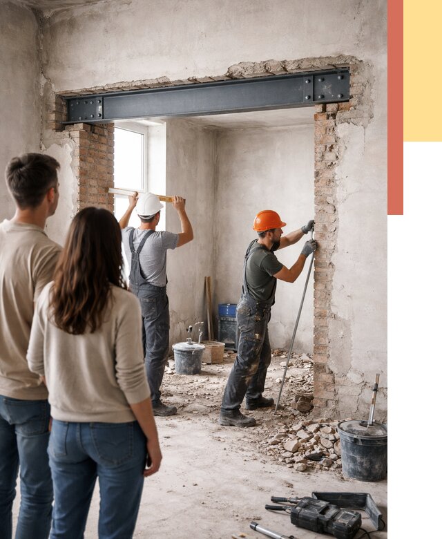 Усиление проема в стене в Ялте от 9705 руб. — усиление дверного проема металлоконструкцией | ОТДЕЛОЧНИК-Ялт