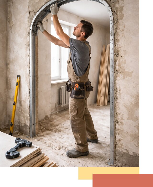 Устройство арочного проема в Ялте под ключ