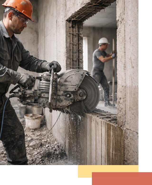 Алмазная резка проемов в Ялте быстро и точно