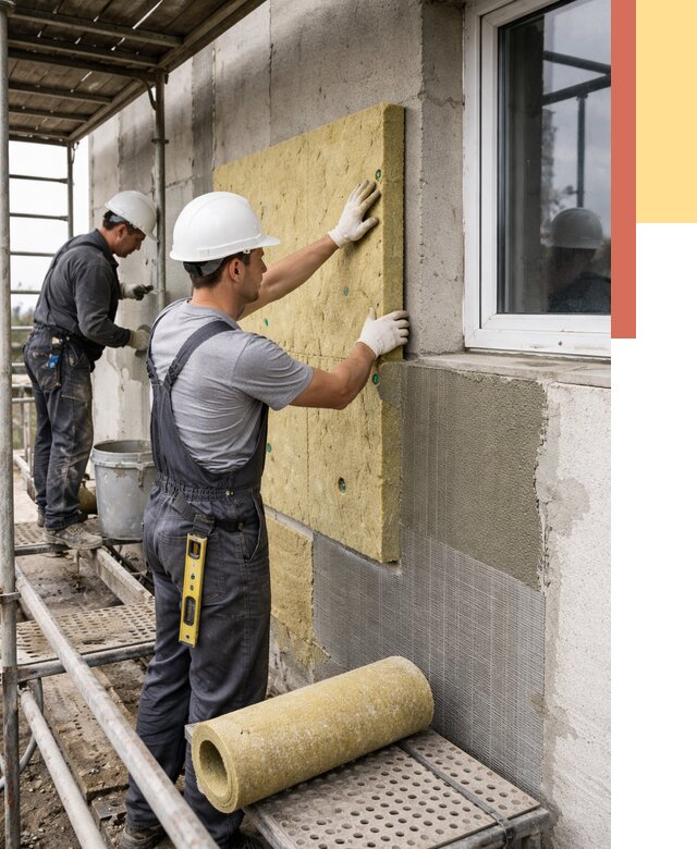 Утепление стен в Ялте от 4393 руб. под ключ — быстро и недорого | ОТДЕЛОЧНИК-Ялт