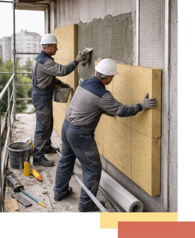 Утепление стен зданий и домов в Ялте качественно и надежно