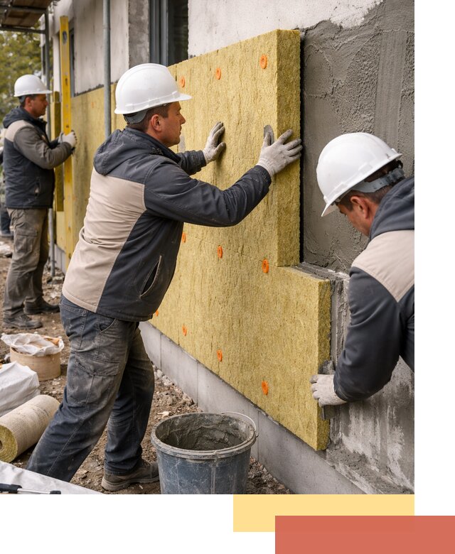 Утепление стен минватой в Ялте — тепло и звукоизоляция