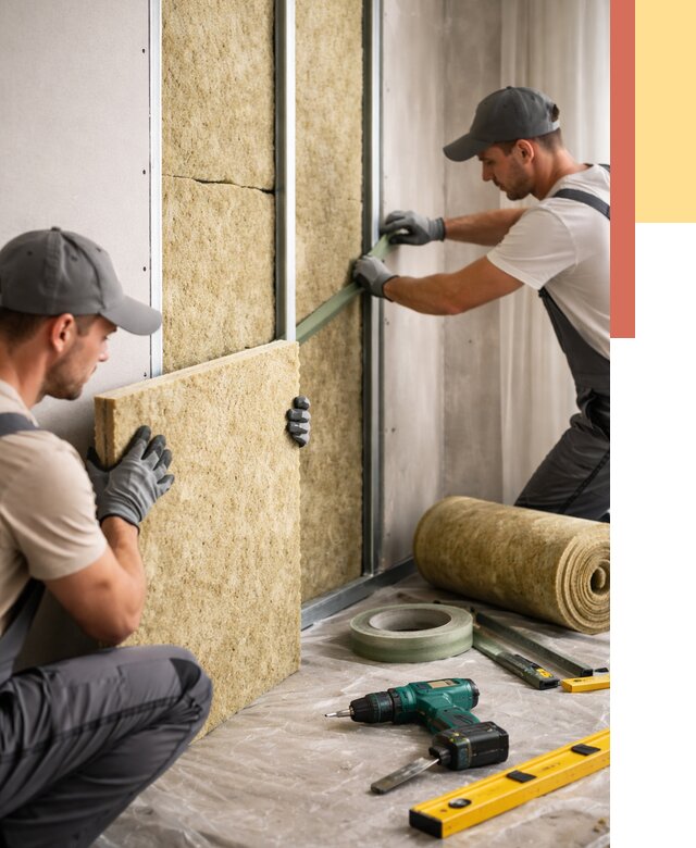 Шумоизоляция стен в Ялте под ключ от 1890 руб. | ОТДЕЛОЧНИК-Ялт