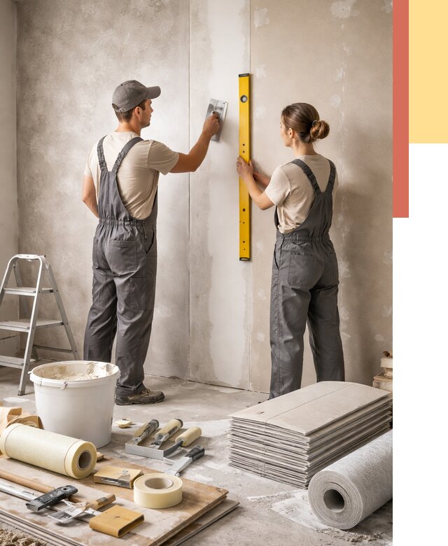 Отделка стен в Ялте от 1532 руб/м² — недорого, быстро, под ключ | ОТДЕЛОЧНИК-Ялт