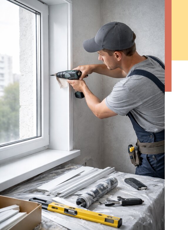 Установка пластиковых откосов в Ялте от 2299 руб. | ОТДЕЛОЧНИК-Ялт монтаж, быстро и недорого