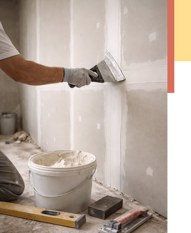 Шпаклевка перегородок из гипсокартона в Ялте от 2554 руб. — услуги ОТДЕЛОЧНИК-Ялт