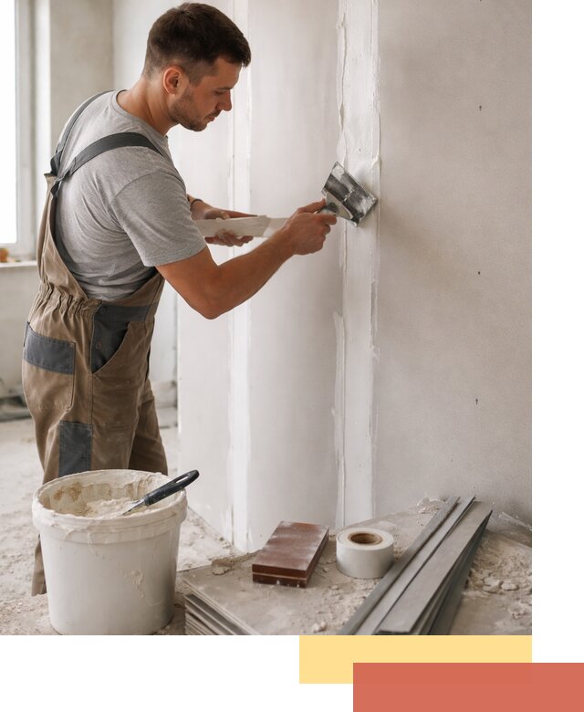 Шпаклевка перегородок из гипсокартона в Ялте качественно и быстро