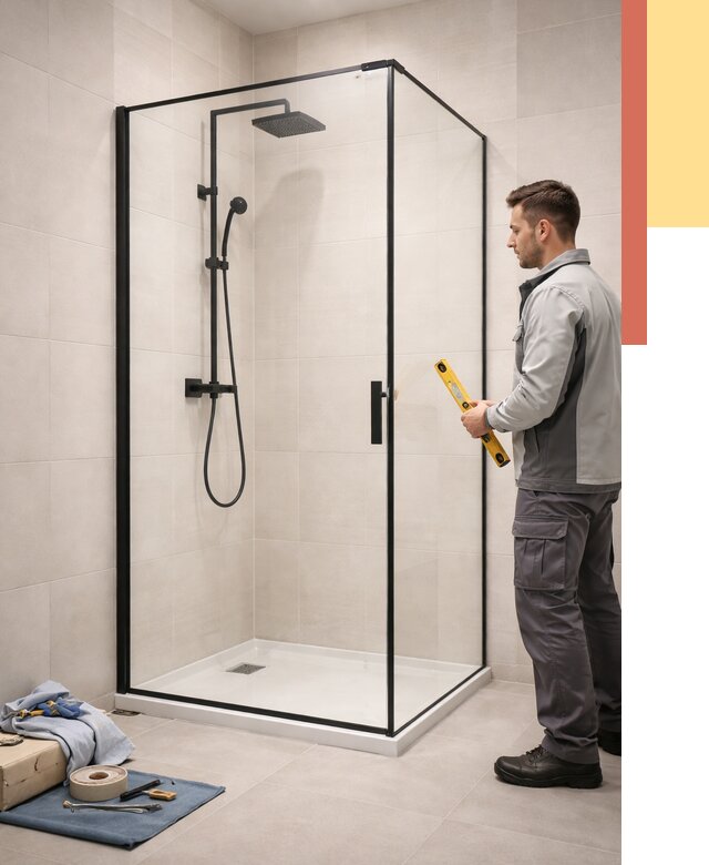 Стеклянные перегородки для душа в Ялте от 12770 руб. | Монтаж под ключ — ОТДЕЛОЧНИК-Ялт