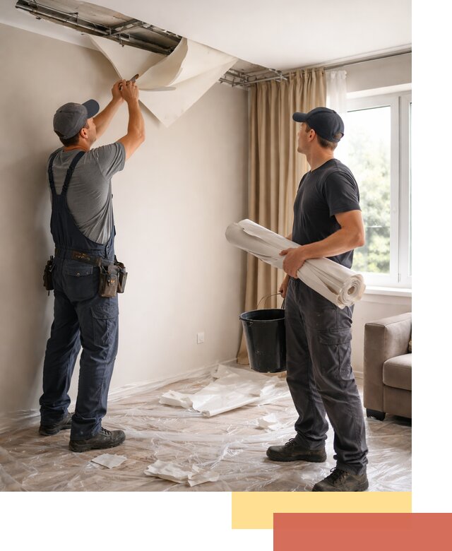 Демонтаж натяжного потолка в Ялте быстро и аккуратно