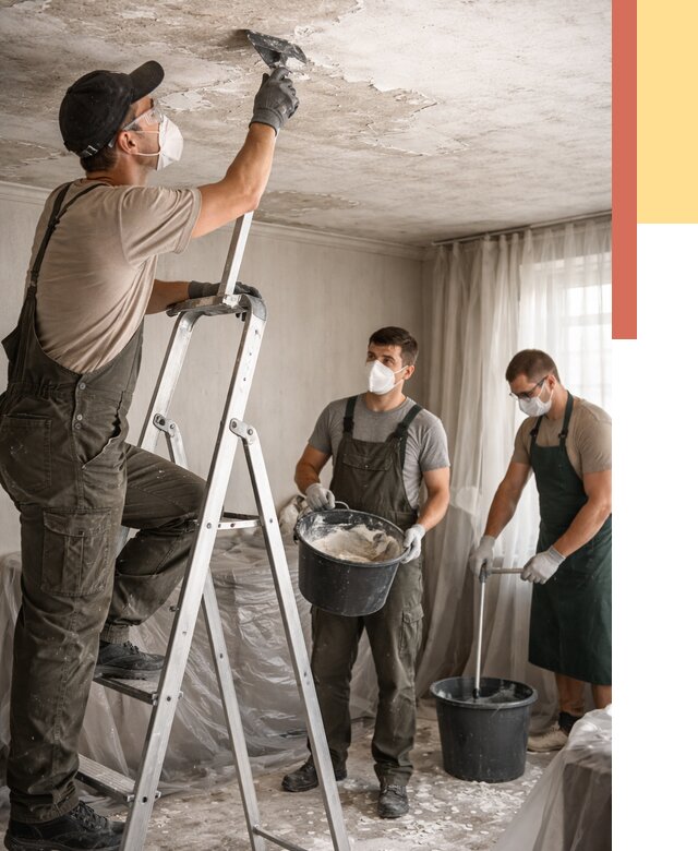 Удаление побелки с потолка в Ялте от 2554 руб. быстро и недорого | ОТДЕЛОЧНИК-Ялт