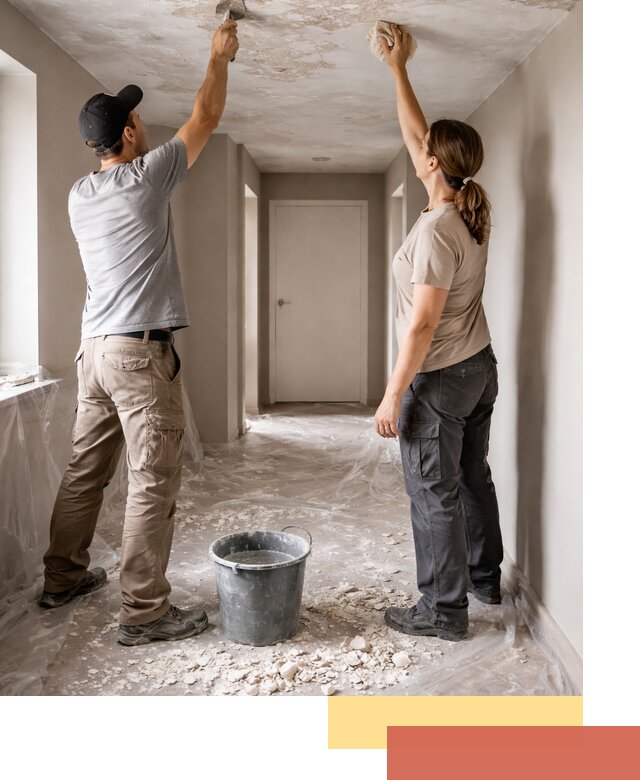 Удаление побелки с потолка в Ялте — быстро и аккуратно