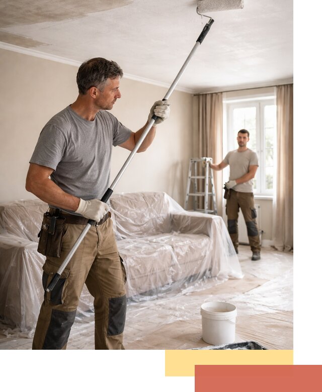 Грунтовка потолка в Ялте — подготовка под покраску и отделку