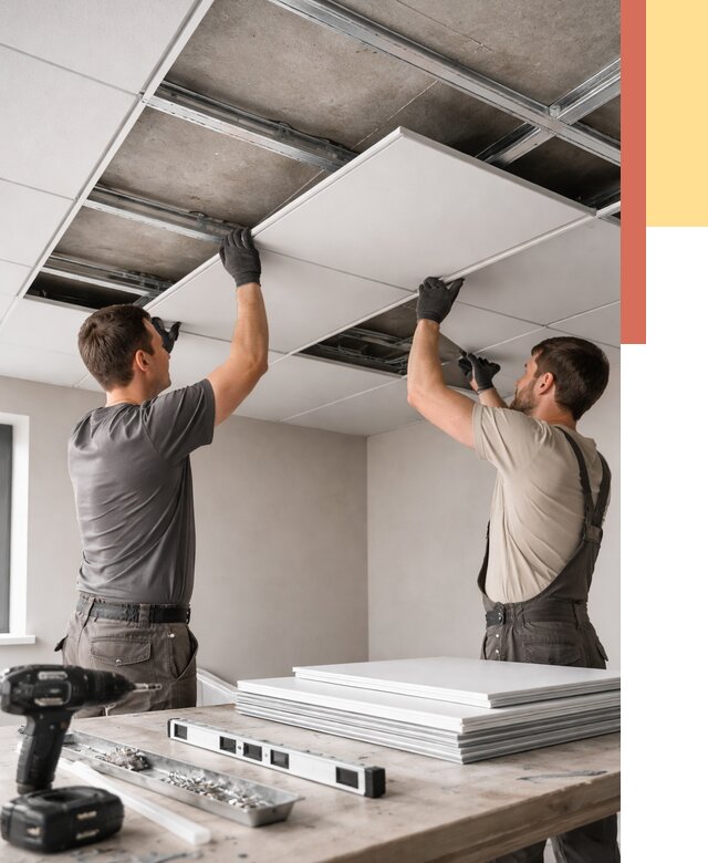 Монтаж кассетного потолка в Ялте от 4597 руб/м2 — установка и сборка | ОТДЕЛОЧНИК-Ялт