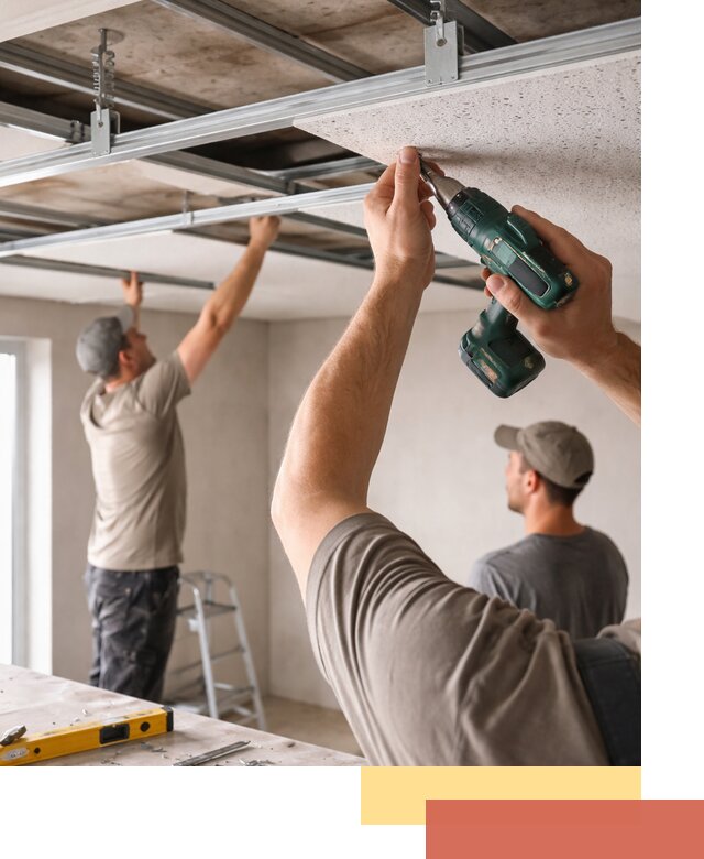 Монтаж акустического потолка в Ялте под ключ