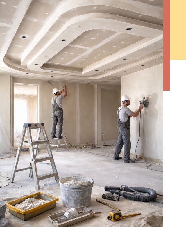 Многоуровневый потолок из гипсокартона в Ялте от 766 руб. под ключ | ОТДЕЛОЧНИК-Ялт