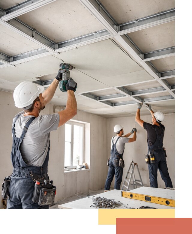 Кессонный потолок из гипсокартона под ключ в Ялте