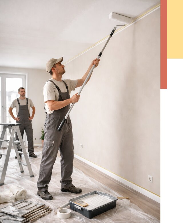 Покраска потолка из гипсокартона в Ялте от 4597 руб./м2 — услуги под ключ | ОТДЕЛОЧНИК-Ялт