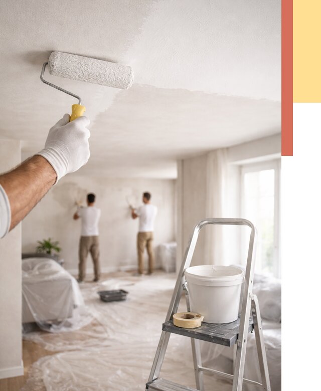 Покраска потолка акриловой краской в Ялте от 2554 руб. | ОТДЕЛОЧНИК-Ялт