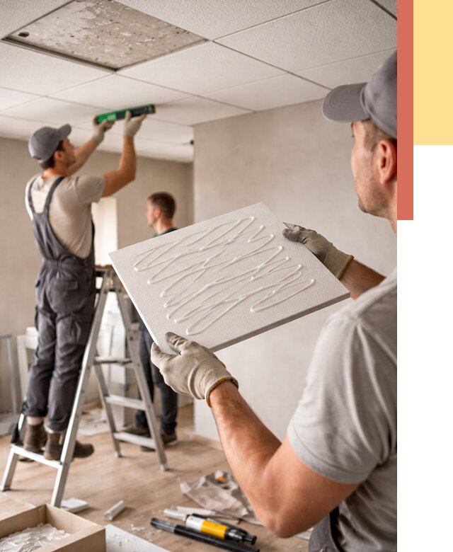 Монтаж потолочной плитки в Ялте от 4597 руб. — быстро и недорого | ОТДЕЛОЧНИК-Ялт