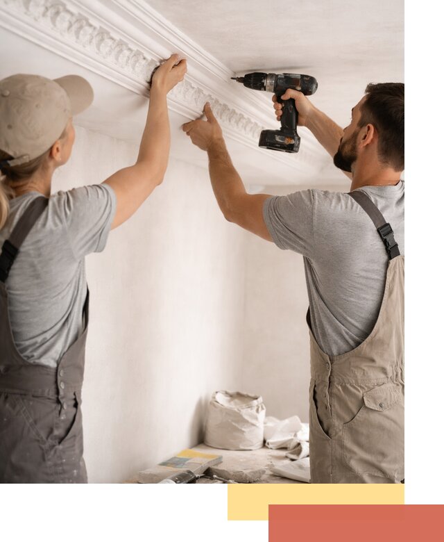 Профессиональный монтаж лепнины на потолок в Ялте