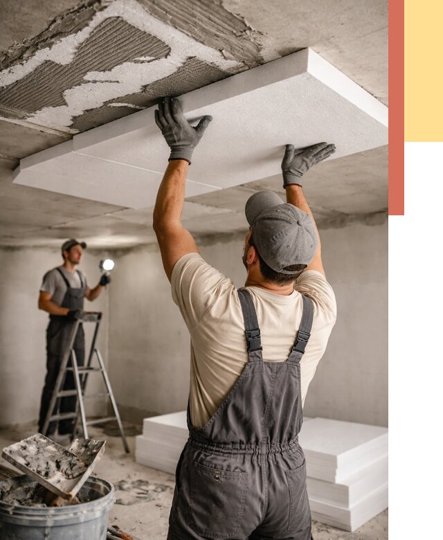 Утепление потолка пенопластом в Ялте от 4597 руб/м2 — недорого и быстро | ОТДЕЛОЧНИК-Ялт